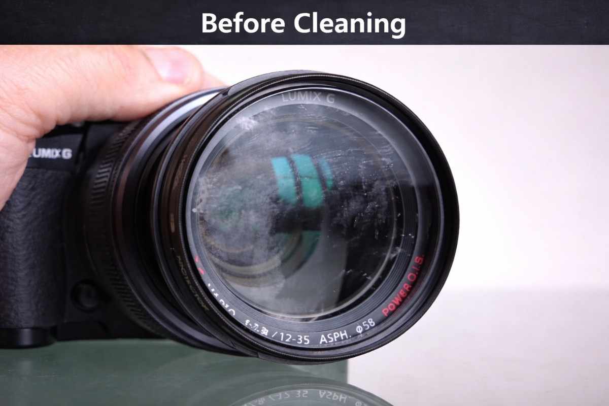 Photo with dust spots